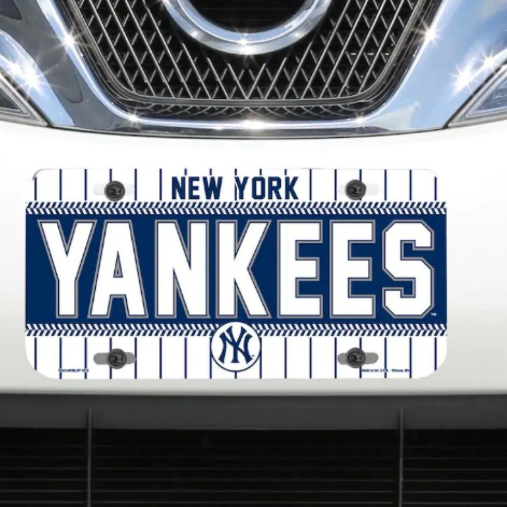 New York Yankees WinCraft Logo Plastic License Plate